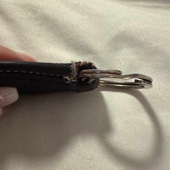 Coach Black Jacquard Keychain - Picture 4 of 4